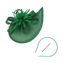 1 Stück fächerförmiger Tee-Party Fascinator Hut für Frauen, Kentucky Kopfbedeckung Derby Pillbox Kirchenhut für Cocktail Hochzeit, Haaraccessoires, kleine Hüte, Mini Fascinator, Mini Mütze