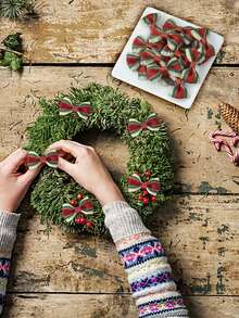 50 piezas, Decoraciones DIY para corona de Navidad, Adornos para árbol de Navidad, Regalos de Navidad, Decoraciones de escena, Decoraciones navideñas, Decoraciones para habitación, Decoraciones para el hogar, Decoraciones de oficina, Decoraciones para fiesta temática, Decoraciones de Navidad de invierno