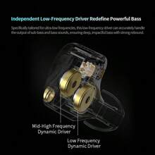 KZ Audífonos para monitoreo KZ Castor Pro - Nuevos y originales, sintonizados por Harman, auriculares internos de alta fidelidad ajustables, con micrófono, cancelación pasiva de ruido y diseño deportivo