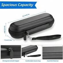 Toothbrush Travel Case For  OralB Pro 1000 1500 5000 7000 7500 And  Sonicare 4100 1100 5300 5100 6100 6500 IO Series Electric Toothbrush Hard Protective Storage Bag Black 2yk1 - Black - View 2