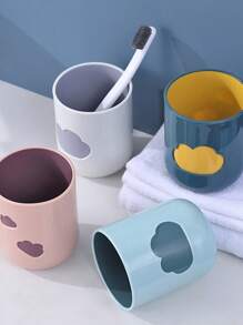 Personalized Minimalist Double-Layer Cloud-Shaped Mouthwash Cup, Personalized Minimalist Cute Couple Set Household Water Cup Rinsing Cup, Customized Household Toothbrush Cup, Toothbrush Holder, Dental Cup, Travel Portable Couple Toothbrush Cup, Customized Rinsing Cup