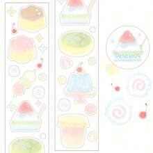 1pc, Cute PET Tape, Simple Fruit Stickers, DIY Projects And Art Supplies, With An Unfolded Length Of 200cm/78.74inch, Suitable For Scrapbooks, Diaries, Planners - Handmade Crafts Supplies, Friendship Exchanges, And Holiday Birthday Gifts, For School Supplies, Back To School - Multicolor - View 10