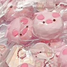 1 件小猪毛绒玩具，TPR 材质，可爱粉红猪减压挤压感官玩具，最适合在感到压力、无聊或兴奋时放松，是生日或圣诞节的理想礼物，无挂链 - 彩色 - 查看 2