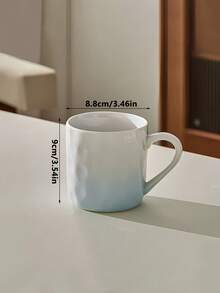 1pc High-Quality Ombre Pink Mug, Ceramic Coffee/Tea Cup For Home Use, Design-Driven Breakfast Cup, Couples Mugs Back To School - Multicolor - View 11