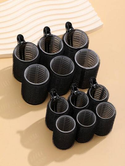18pcs/Set Large Size Hair Rollers With Clips, Self-Gripping Curler Suitable For Long/Medium/Short Hair And Bangs, DIY Hair Curling Tool (Includes 12pcs Large Roller Tubes + 6pcs Clips), Hair Styling, Hair Stuff, Curly Hair Products ,Hair Accessories, Hair Styling Kit, Hair Tool Kit, Hairstyling Set ,Hair Styling Tools