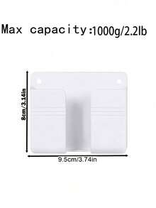 Wall-Mounted Mobile Phone Charging Rack, Adhesive Upper Layer Phone Charging Stand - Multicolor - View 2