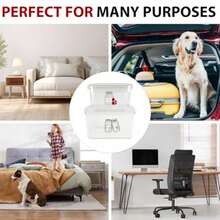 First Aid Box Empty And Vitamin Bottle Organizer Set Clear Plastic Medical Box With SnapOff Lid Handle For Supplements Medicine Storage - Clear - View 7