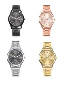 1/2/3/4/7 Stücke - Luxus Damen Quarz Uhr, Damen Edelstahl Ultradünn Mode Uhr, rundes Ziffernblatt, elegant und modisch, passend zu Alltagskleidung, vielseitige Damen Uhr für verschiedene Anlässe geeignet.