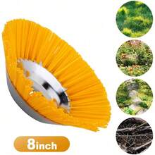 8 Inch Nylon Brushcutter Strimmer Brush Head For Moss And Path  Removal - one-size - View 4