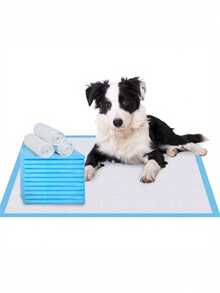 100 piezas Almohadillas para pañales de mascotas, Pañales desechables para perros, Alfombrillas de arena para gatos engrosadas, Adecuadas para el entrenamiento de mascotas, Evitan que las mascotas orinen en cualquier lugar, Mantienen la higiene del hogar, El mejor regalo diario para gatos y perros felices, También una opción ideal para regalos de cumpleaños y suministros para mascotas.