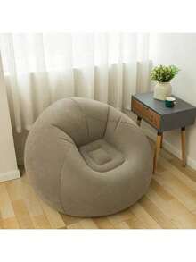 大型休闲充气沙发椅 PVC 躺椅座椅豆袋沙发坐垫蓬松沙发榻榻米客厅用品户外露营露营用品