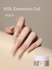 18ML Quick Extension Gel Nail Polish Nude Milk White Color Finger Prolong Acrylic Crystal Construction Hard Gel Varnish - 彩色 - 查看 11