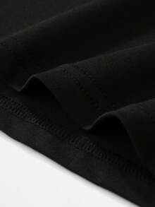 3 buah Kaos Lengan Panjang Kasual Kerah Tegak Warna Polos untuk Pria, Pakaian Musim Gugur - Hitam - View 4