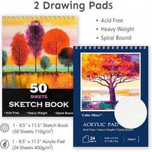 175 Piece Deluxe Art Set With Drawing Pads, Acrylic Paints, Crayons, Colored Pencils, Paint Set In Wooden, Professional Art Kit, Art Supplies Adults, Teens And Artist, WoodMuse Plus