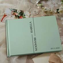 Livre d'or de mariage personnalisé blanc, livre d'or de mariage rose, livre d'or vert sauge, livre d'or personnalisé, livre d'or pour réception de fiançailles, livre d'anniversaire de mariage, cadeau de shower de mariée, activités artistiques pour enfants