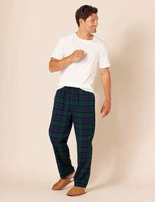 Essentials Men's Flannel Pajama Pant - Blanco - Ver 5