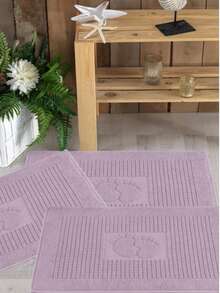 3-Pack Foot Towels – 45x90 Cm, Anti-Slip & Highly Absorbent, 100% Cotton - Black - View 1