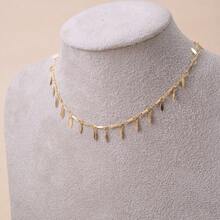 Leaf Choker With 18k Gold Plating - Amarillo Oro - Ver 2