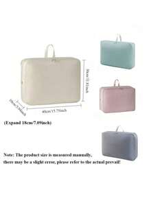 Durable Travel Bag With Reinforced Zipper, Used To Save Packaging Space For Down Comforters, Clothes, Blankets, And Down Jackets. Very Suitable For Travel, School Luggage Packaging, And Seasonal Wardrobe Storage, Effectively Reducing Volume And Protecting Items - Multicolor - View 8