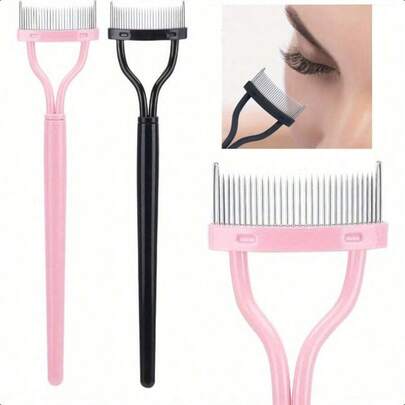 2件套睫毛分离器工具，睫毛刷，睫毛梳，睫毛分离器，睫毛梳，用于梳理和分离睫毛，化妆，便宜，房间装饰，梳妆台，旅行，卧室，化妆配件，便宜，圣诞礼物，化妆品，化妆工具，便宜货，礼物，女士礼物，圣诞礼物，赠品，旅行，便宜货，旅行必备