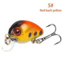 1 cái/3 cái/5 cái/10 cái - 10 màu mồi câu cá mini bằng nhựa mềm, hình sinh học, kích thước 3cm/1.6g, mồi cứng. - Nhiều màu - Xem 3