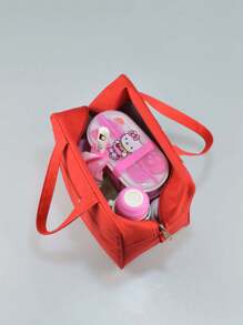Sanrio 1Pc Hello Insulated Kitty Lunch Bag Cute Thick Waterproof Tote Lunch Box Cartoon Bento Bag With Thermal Insulation For Outdoor Activities Travel Camping(Some Parts May Be Random), School Supplies,Back To School