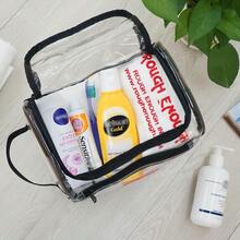 Rough Eugh Clear Makeup Toiletry Bag Cosmetic Anizer Large Medicine Pouch With Zipper For Women Travel Accories Entials Pouch Toiletries Airport-0029 - 如圖 - 查看 6