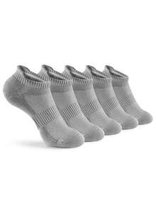5/10 Pairs Men's Black & White Athletic Short Crew Socks For Spring/Summer Outdoor Sports - Multicolor - View 13