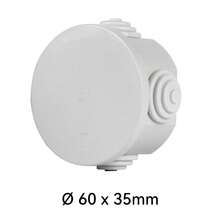 CILIA 方形/圆形多尺寸防水接线盒/塑料分配器，适用于苛刻环境/潮湿环境，IP44 防护等级，灰色，确保耐用性和保护性