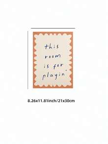 1 件游戏室标志墙艺术“这个房间是用来玩耍的”早期教育名言和幸福家庭印刷品，无框帆布海报，适用于儿童房/育儿室/卧室装饰，趣味墙面装饰，适用于儿童游乐区、宿舍和派对装饰（无框艺术印刷品） - 彩色 - 查看 14
