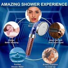 High Pressure Shower Head With Filter, Handheld Shower Head With Water-Saving Mist, Suitable For Dry Skin And Hair