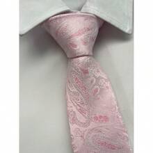 Gravata Kashmir Semi Slim Rosa Clara - 1200 Fios