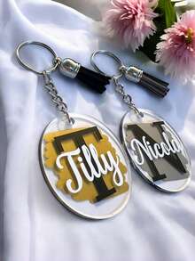 带流苏的个性化姓名钥匙扣、定制首字母和姓名钥匙扣、定制亚克力钥匙扣、教师、婚礼字母钥匙扣、圣诞礼物、钥匙扣、个性化礼品、钥匙扣、钥匙扣、送给男朋友的礼物、男朋友礼物、定制礼品、个性化钥匙扣、个性化、定制钥匙扣