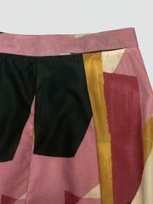 女士时尚高腰花卉印花休闲沙滩度假裙，春夏 - 彩色 - 查看 7