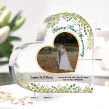 1 Stück Lustige acryl Hochzeitsgeschenk Ornament - Personalisierter klarer Anhänger für beste Freundin, Freund, Brautjungfer, Trauzeuge - Einzigartige Dekoration für Hochzeit, Junggesellenabschied, Verlobung, Jahrestag - Individuelle Aufbewahrung für Schreibtisch, Regal, Schlafzimmer - Kreative und herzliche Geschenkidee