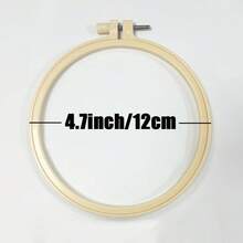 4 pièces/set de 2025 Nouveaux cadres de broderie circulaires en plastique haut de gamme, avec 10 aiguilles, de différentes tailles, cerceau de point de croix en plastique durable, convient pour l'artisanat et les projets DIY, point de croix, point perforé, accessoires de broderie - Multicolore - Voir 13