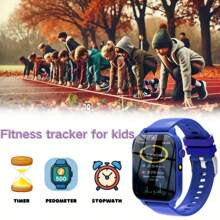 Kinder Smartwatch mit Kamera, Fotoalbum, Video, 18 eingebaute Spiele, Taschenrechner, Kalender, LED Beleuchtung, perfektes Feriengeschenk für Kinder!