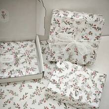 15/30/60 hojas de papel de seda con patrón de árbol de acebo, de 50*35cm, papel fino adecuado para embalaje de regalos, protección de humedad para ropa, embalaje de vino, relleno de cajas de regalo, protección de artículos frágiles, decoración para cumpleaños, San Valentín, regalos de Navidad