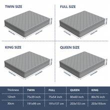 12in Queen Size Mattress,Deep Sleep Memory Foam Hybrid Euro Top Mattress,Medium Firm Hybrid Mattress, Luxurious Comfort With Pocket Springs,Assembled In USA,Boxed,10inch/14inch Twin Full Queen King Size Mattress Options.Colchones Para Cama - 灰色-12in - 查看 8