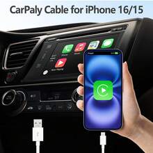 车载 Carplay 数据线兼容 Apple 16 Pro/16/15 Pro Max/15 Plus/15，长 USB A 至 USB C Carplay 充电线，iPad Pro 12.9/11、10th、Air 5th/4th、iPad Mini 6th Gen 车载充电线兼容 16、16 Pro Max、15、15 Plus、15 Pro、15 Pro Max，兼容 Redmi，兼容 OnePlus Type C