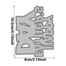 1 Pc Father's Day Metal Cutting Die For DIY Greeting Card Decoration Or Booklet Making, Scrapbooking Album Template Cutting Die For Crafts And Art Lovers