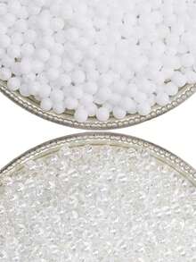 115 件 4 毫米玻璃圆形珠子，圆形珠子 - 圆形糖果色散珠，适用于创意 DIY 珠宝制作、配饰和工艺项目 - Round Beads - 查看 6