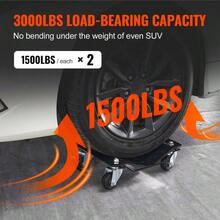 Heavy Duty Car Dolly Wheel Tire Dolly 2 PCS Auto Repair Skate - 3000LB Capacity For Easy Vehicle Movement - Black - View 8