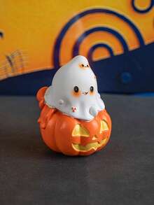 1pc Halloween Pumpkin & Ghost Shaped Home Decor Figurine - Multicolor - View 4