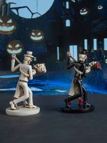 1pc Halloween Skeleton Dancer Figurine Decoration