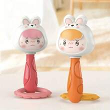 1 Stück Babyrassel Maracas Spielzeug - geeignet für Lernspielzeug in der frühen Kindheit, kann Griffstärke und Motorik fördern, auditive und visuelle Entwicklung anregen, Eltern-Kind-Interaktion, frühe Bildung, Greifen und Kopfheben Übung, ideales Sensorikspielzeug, Geburtstags- und Feiertagsgeschenk