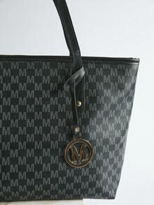 Fashion Large Capacity Tote Bag, Women's Vacation Style Handbag For Beach, Casual Shoulder Bag Winter Gifts - Black - View 4