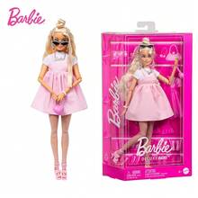 Mattel 芭比甜美魅力时尚娃娃 - 奢华时尚偶像，配有闪光太阳镜、心形包和全套珠宝，是 4 岁及以上女孩的收藏礼物