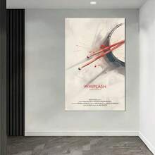 Framed Canvas Whiplash Movie Poster Digital Minimalist, Cult Movies Printable Wall Art Vintage Room Decor - Framed - View 4