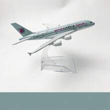Emirates Airline Aircraft Model, Alloy Airplane Model 380 747 777, Federal, Qatar, Saudi, UK, US, France, Germany, Australia, Spain, Japan, Decoration, Ornament, Desktop, Gift, Birthday Gift, Holiday Gift, Creative - Grey - View 18